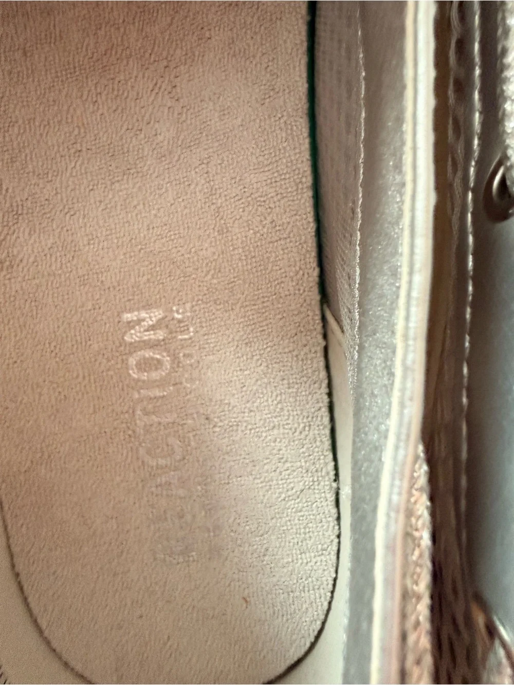 Kenneth Cole Reaction Silver Mesh Platform Loafers